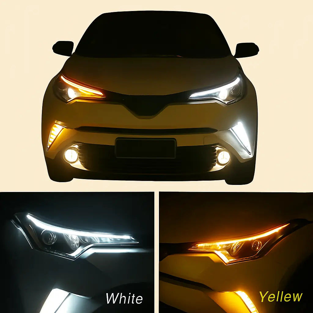 Dual-Color Flexible LED Strip – DRL + Indicator (2PCS)