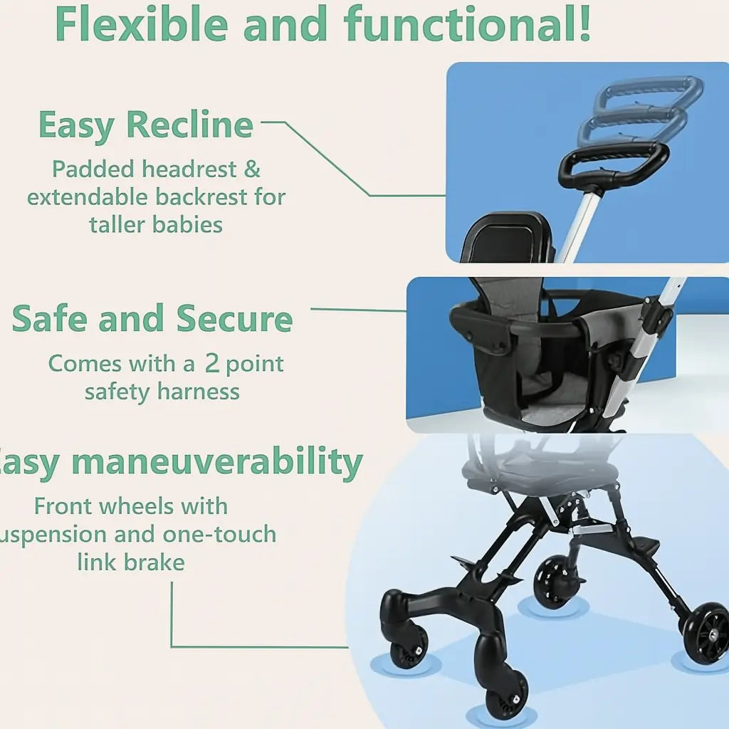 Foldable Baby Stroller -Chandsitara