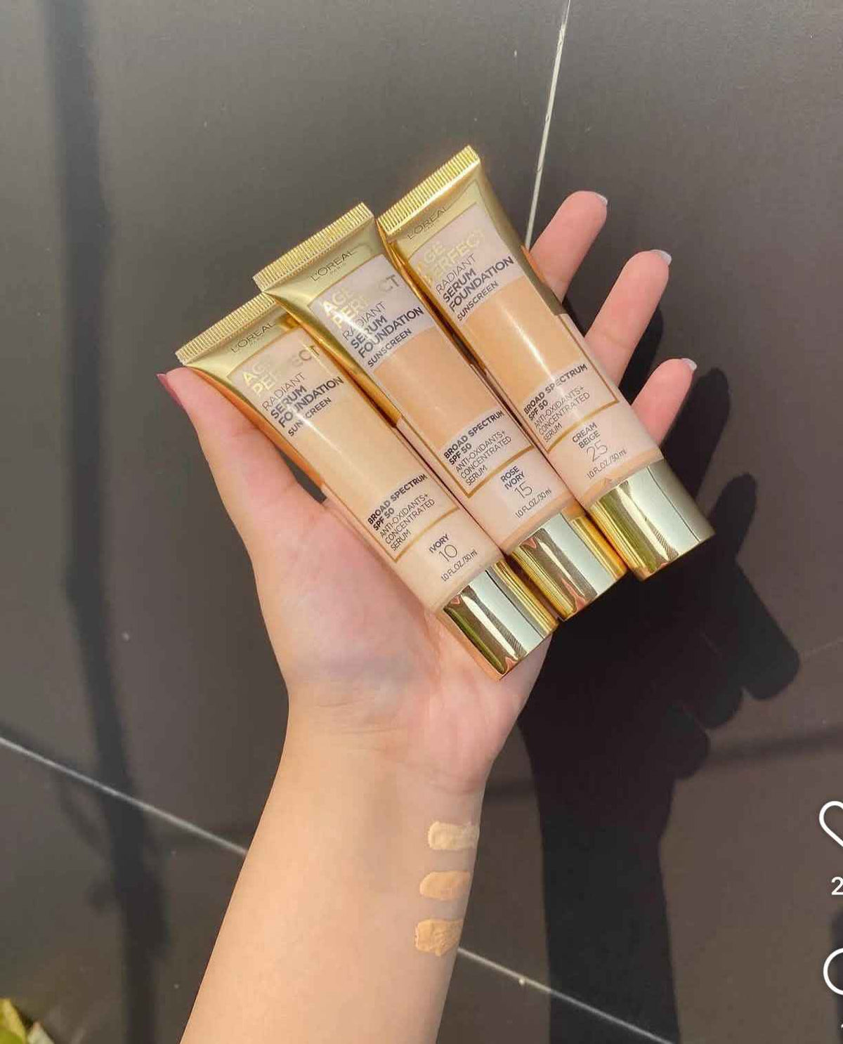 Age Perfect Radiant Serum Foundation SPF 50 – Cream Beige 25