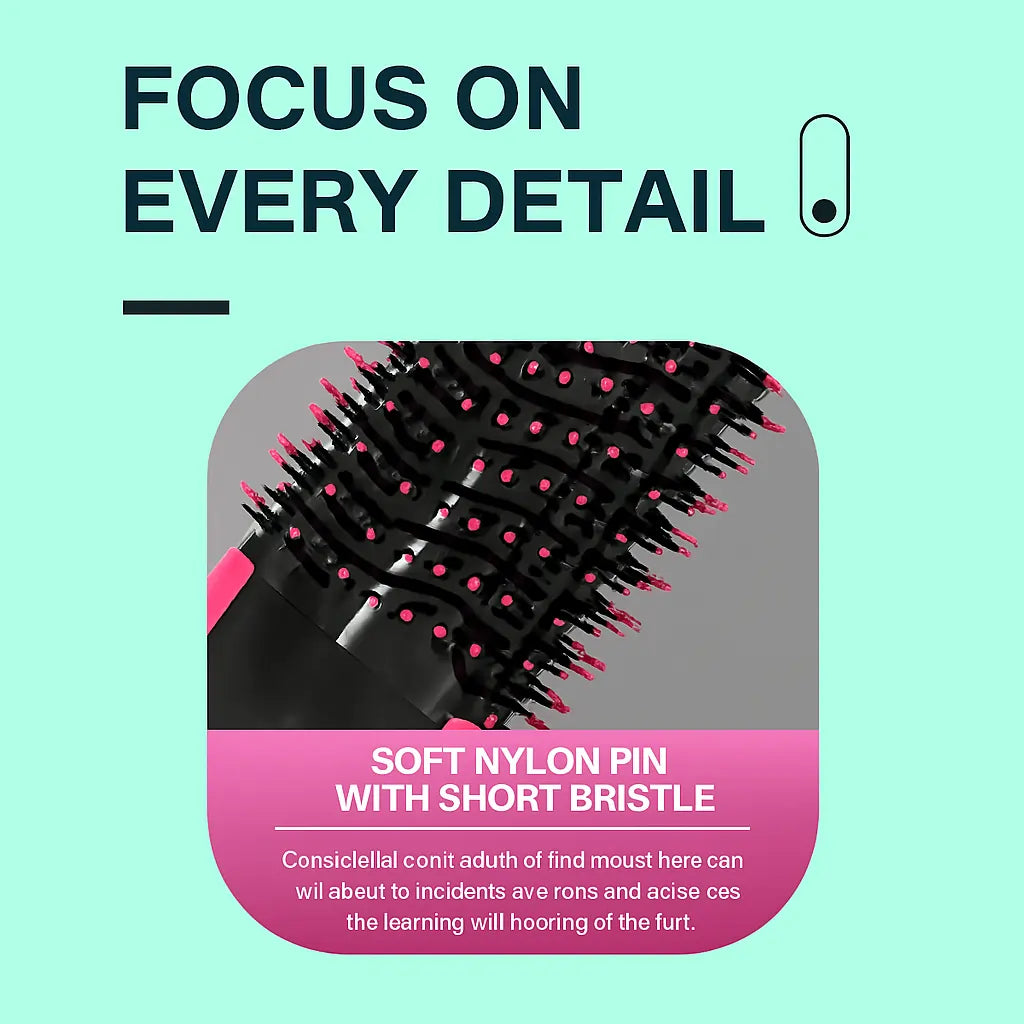 One Step Hot Air Brush Dryer & Straightener