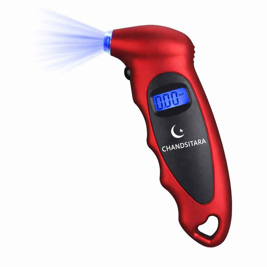 digital tire pressure gauge with led