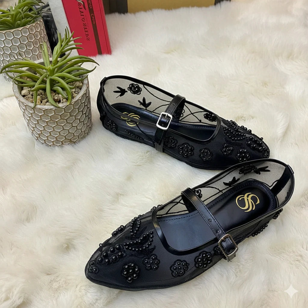 Zara Embroidery Pumps