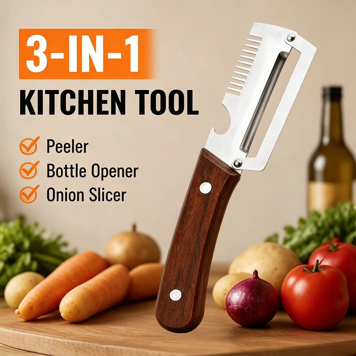 Vegetable Peeler + Jar Opener FREE