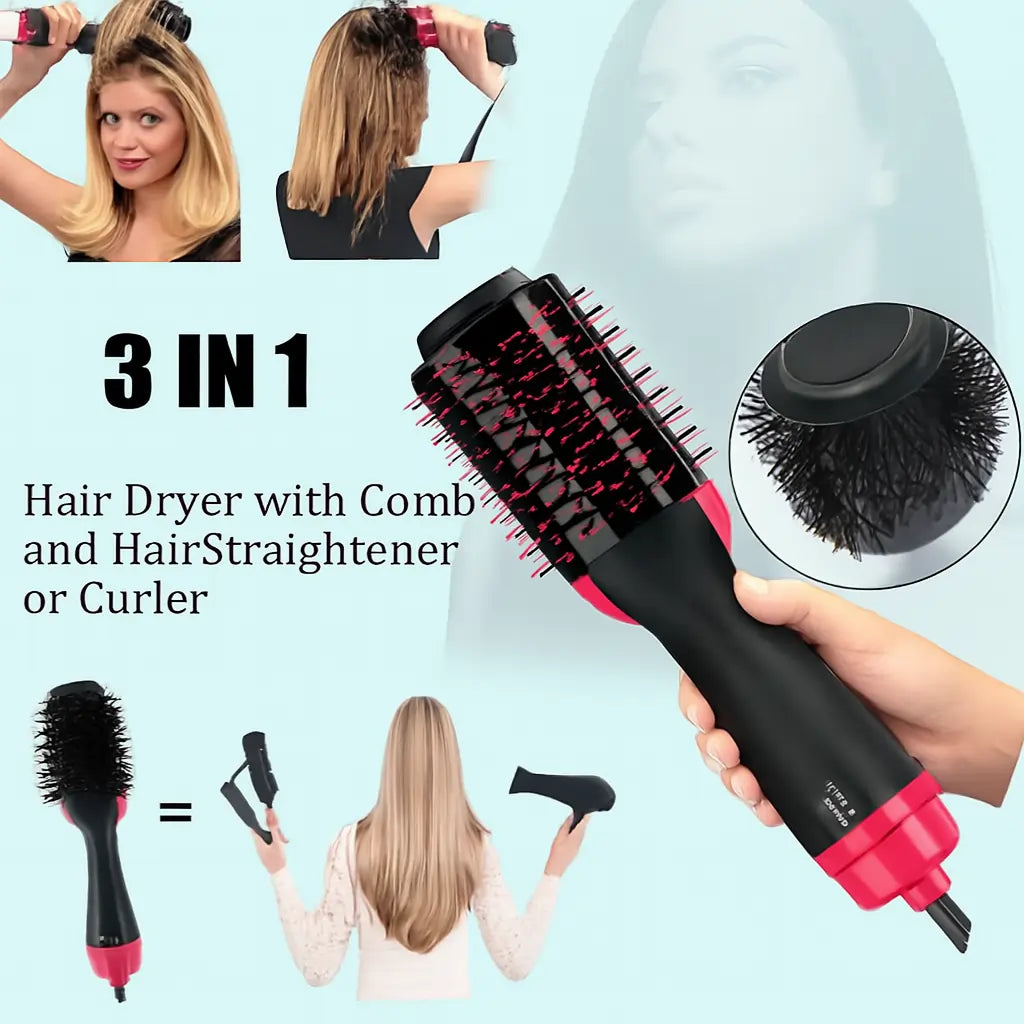 One Step Hot Air Brush Dryer & Straightener